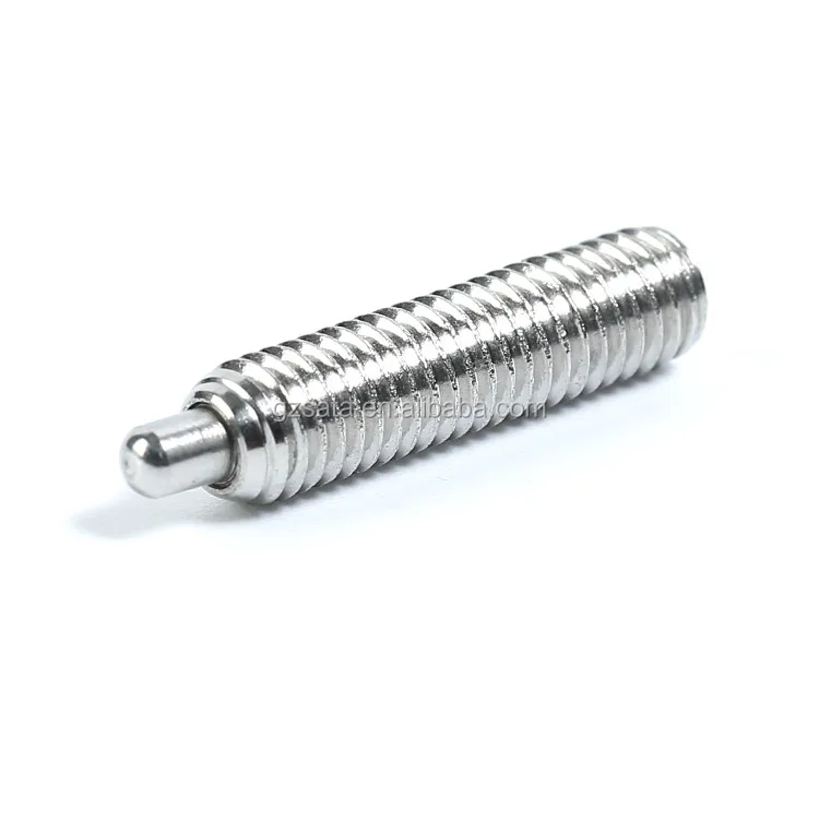 Metric Threaded Stainless Steel Spring Plunger Pins with Allen Drive