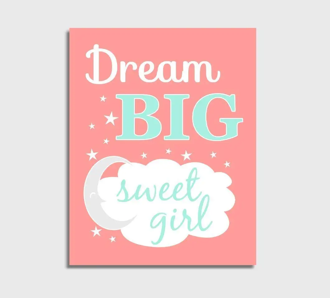 baby girl nursery canvas