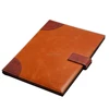 A4 joint pu portfolio folders with strap closure