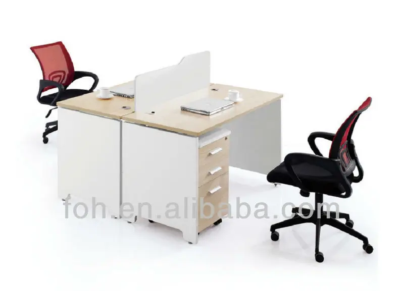 Simple Design 2 Seats Face To Face Office Desk Workstation Partition