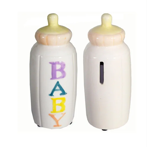 Unique Ceramic Cute Baby Bottle Shape Salt And Pepper Shaker Unique Ceramic Cute Baby Bottle Shape Salt And Pepper Shaker