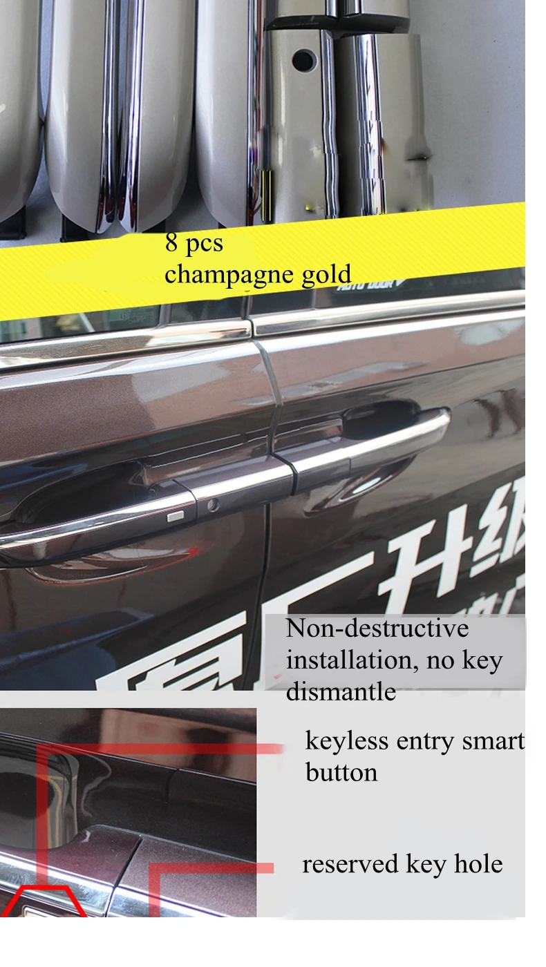 Car Alarm Central Locking System Keyless Entry Comfort Access For GM Buick GL8 28T No Wire Cut