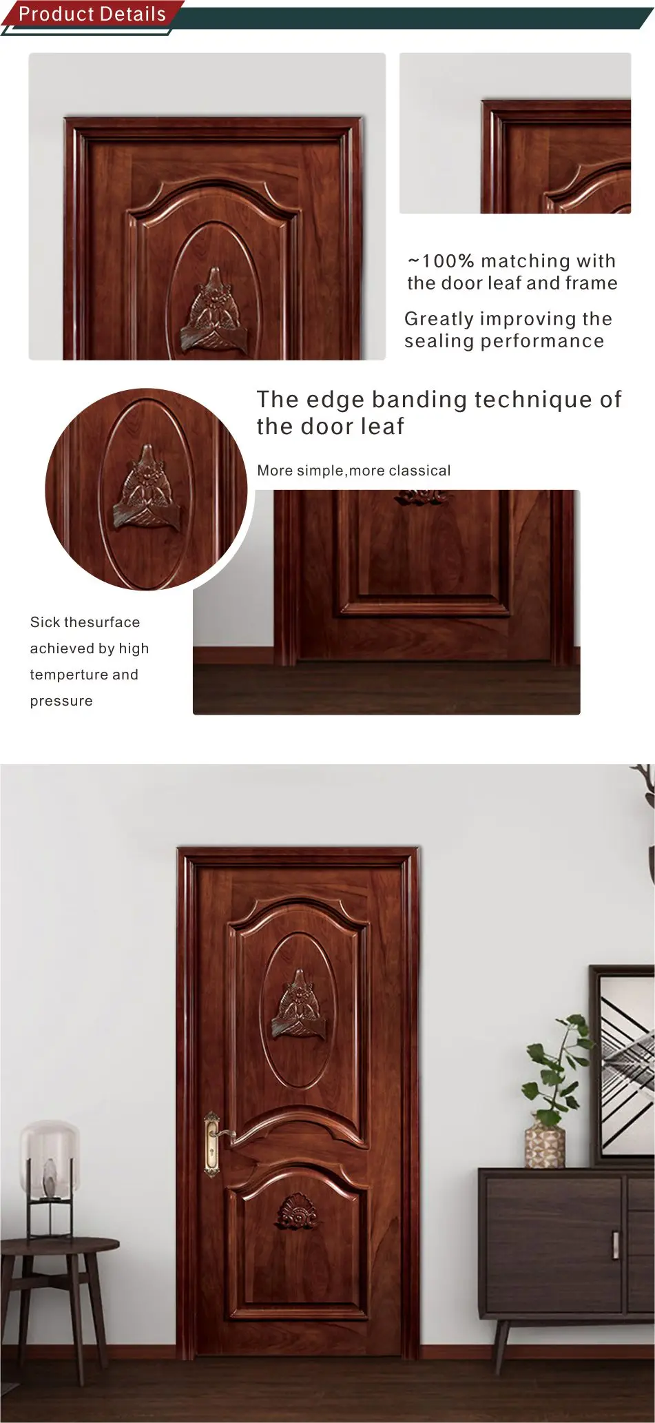 Used Polish Cherry Wooden Door Used For Modern Hous Design Buy