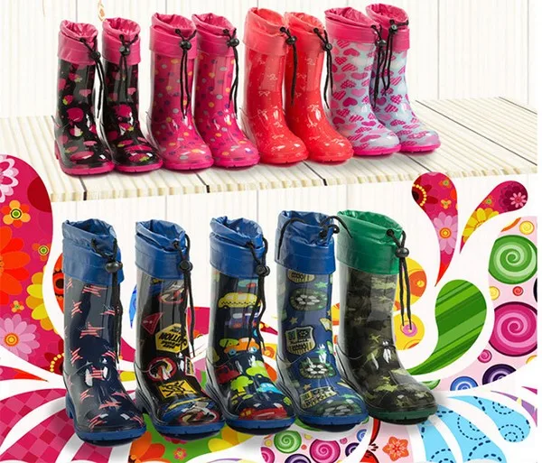 Decorative Rain Boots Kids Loveliness Waterproof Dustproof Child Rain