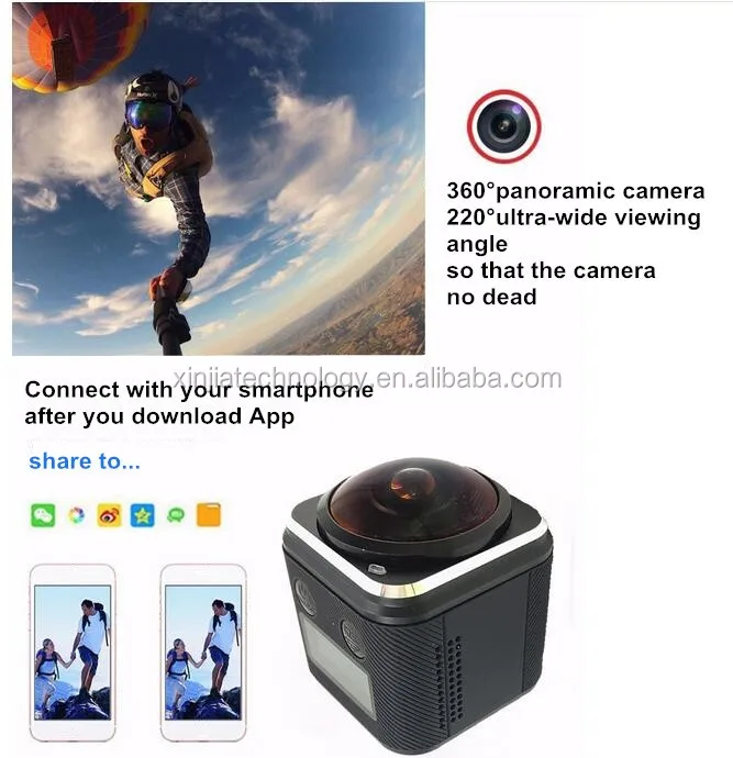Factory Directly Best Mini 360 Degree 4k Camera Rotation Wifi 16mp