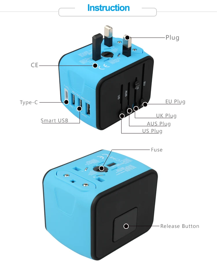 Mobile accessories wholesale promotional gift power supply adapter universal plug adapter for phone accessories