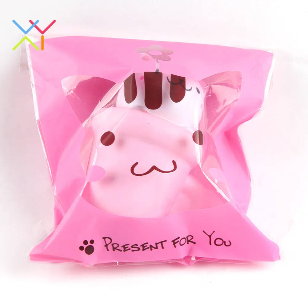Jumbo slow rising squishies cup cat stress relief kawaii squeeze toys animal series for kids
