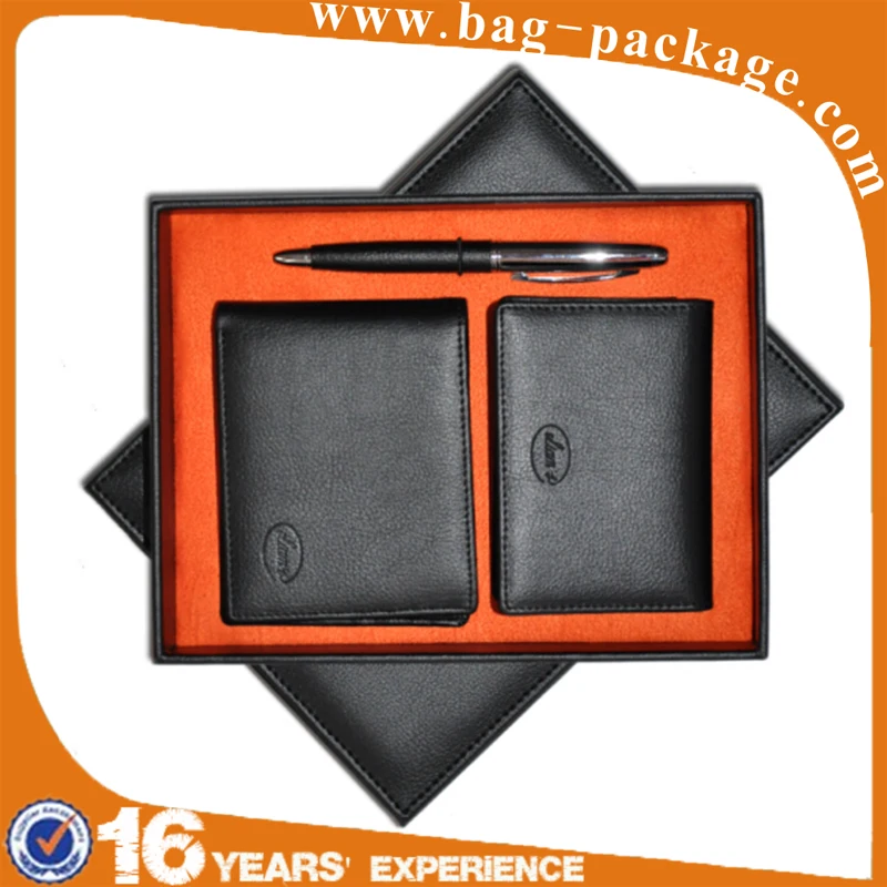 Iso Bsci Lvmh Factory Souvenir Man Wallet Gift Sets For Business Man With Pen And Keychain - Buy 