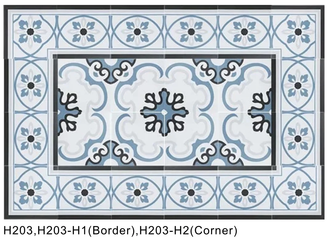 Small Special Design Decor Carpet Tiles Concrete Floor Tiles Cement