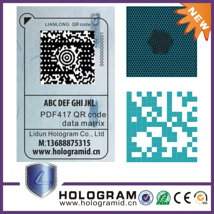 Custom Vinyl Stickers QR code Label, QR code label Stickers, View vinyl