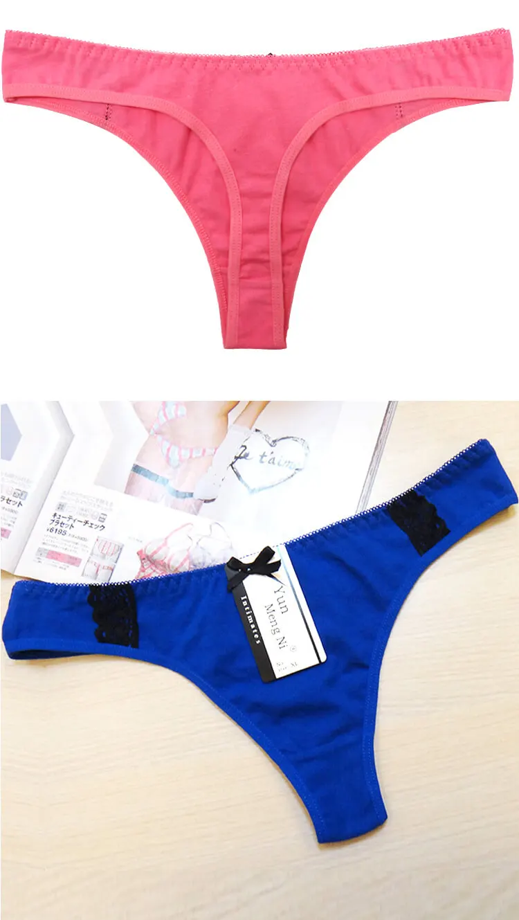 Yun Meng Ni Sexy Underwear Cute Bow Girl G String Cotton Lady Thongs Buy Yun Meng Ni Sexy 5011