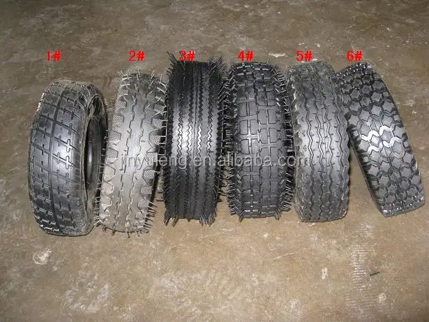 10x3.50-4 pneumatic rubber wheels for hand trolley/ wheel barrow