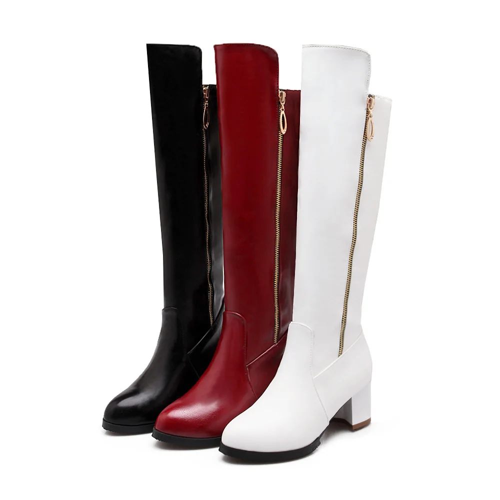 flat red boots womens
