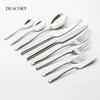 Wholesale thick handle hand forged stainless steel silver flatware