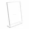 Set of 3 pack Acrylic Poster Menu Holder Lean To Perspex Leaflet Display Stands