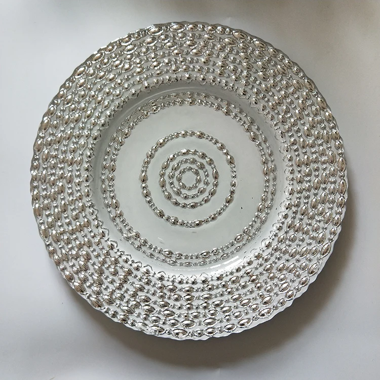 Handmade Wholesale Decorative Red Glass Plate Buy Gold Charger Plates