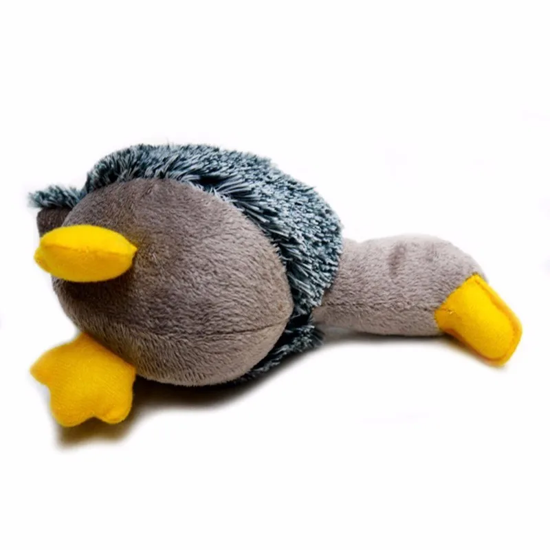 large plush duck dog toy