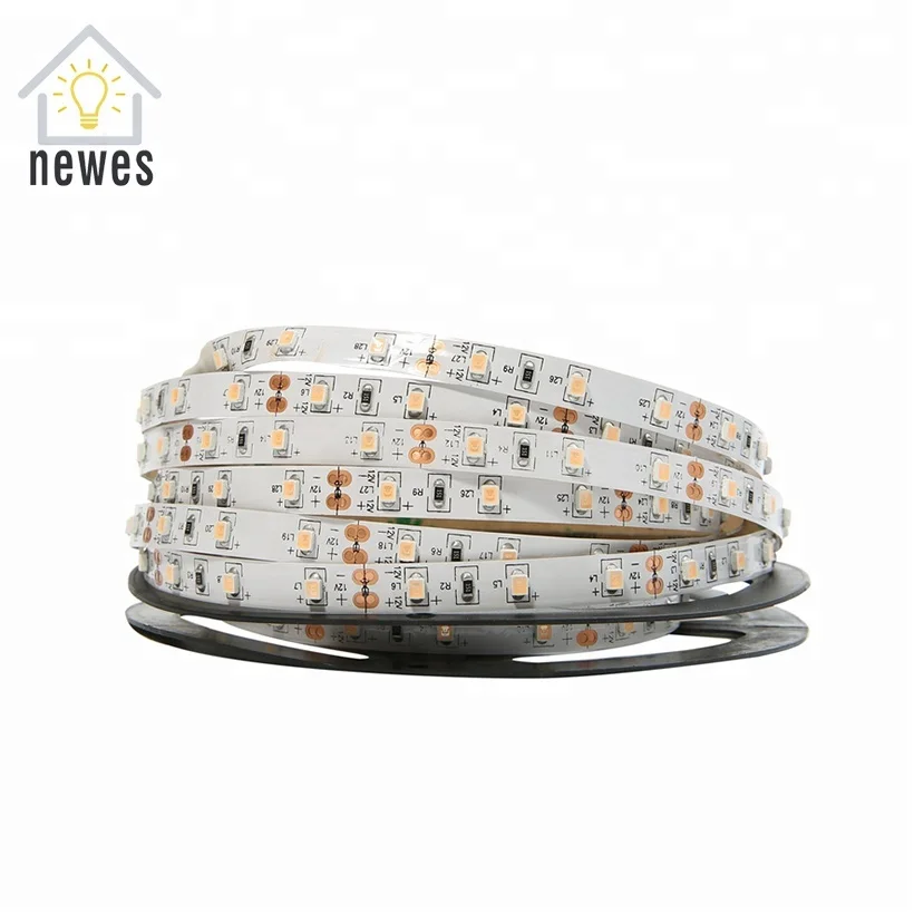 IP20 Lower Power 4.8W SMD 3528 led self adhesive strip lights for Indoor decoration