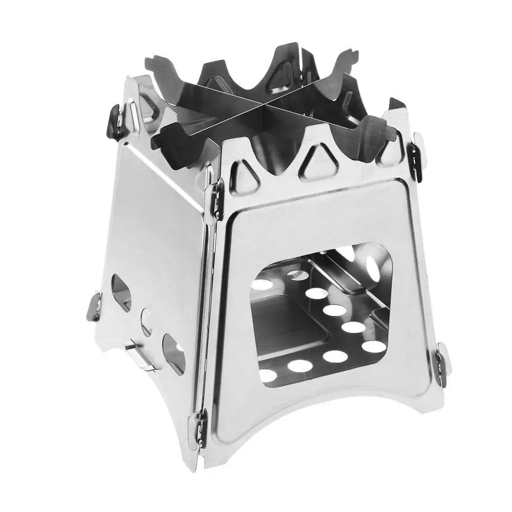 TTnight Camping Stove,Portable Outdoor Stove Compact Folding Wood Stove Portable Outdoor Camping