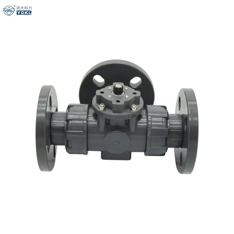 3 Way Pvc Electric 40mm Solvent Weld Pool Diverter Ball Valve - Buy 3 ...