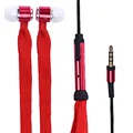 Shoelace Style Earphones 3 5mm In Ear Earbuds Stereo Super Bass Metal Headset Handfree With Mic