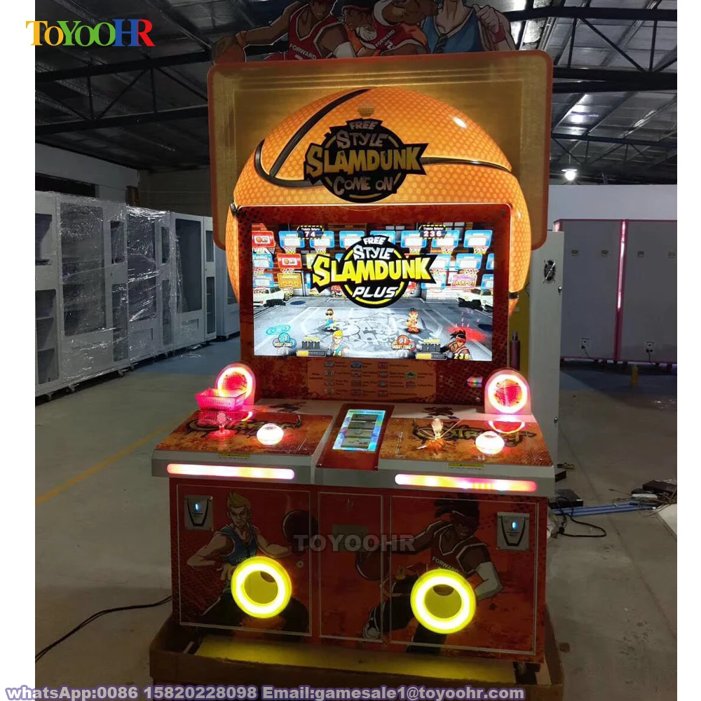 Coin Operated Indoor Amusement Kiddie Redemption Basketball Shooting Video Game Machine