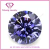 round shape tanzania rough loose cz stone synthetischer diamant from Wuzhou