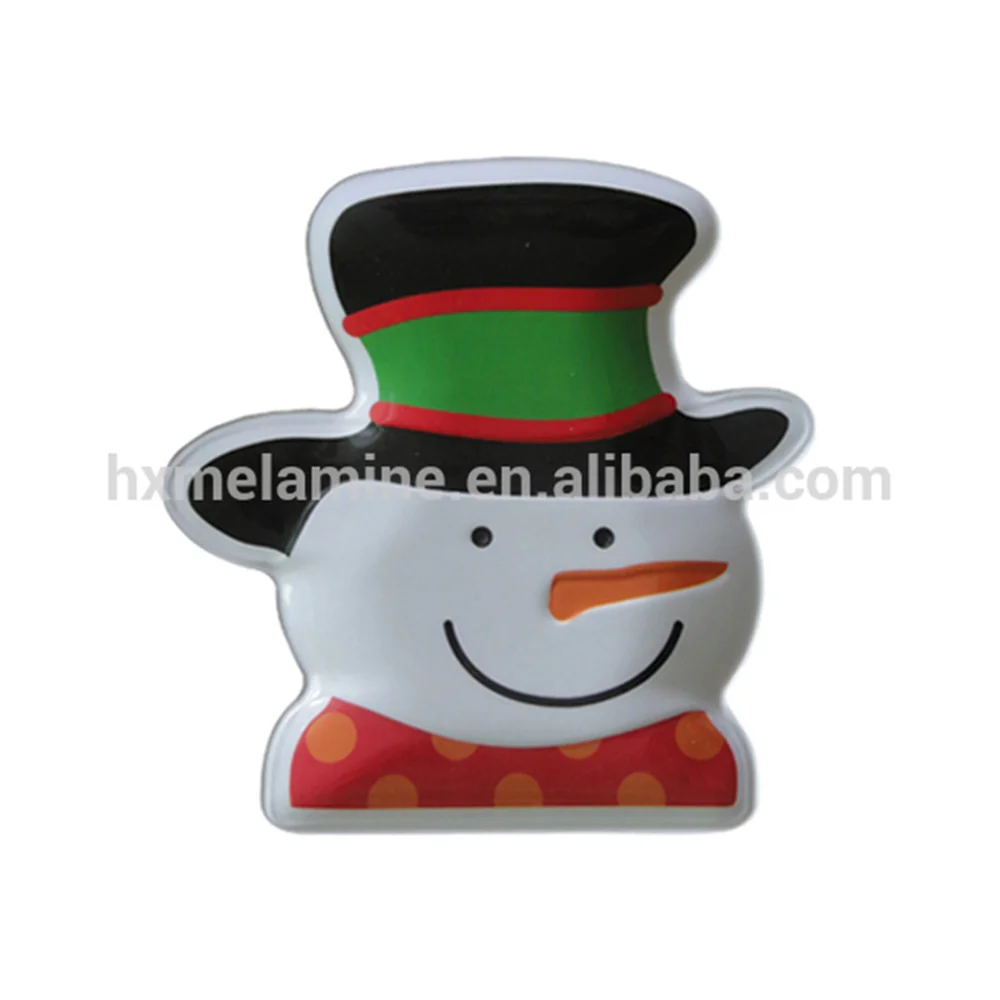 Promotion Christmas Snowman Decorative Melamine Plates Buy