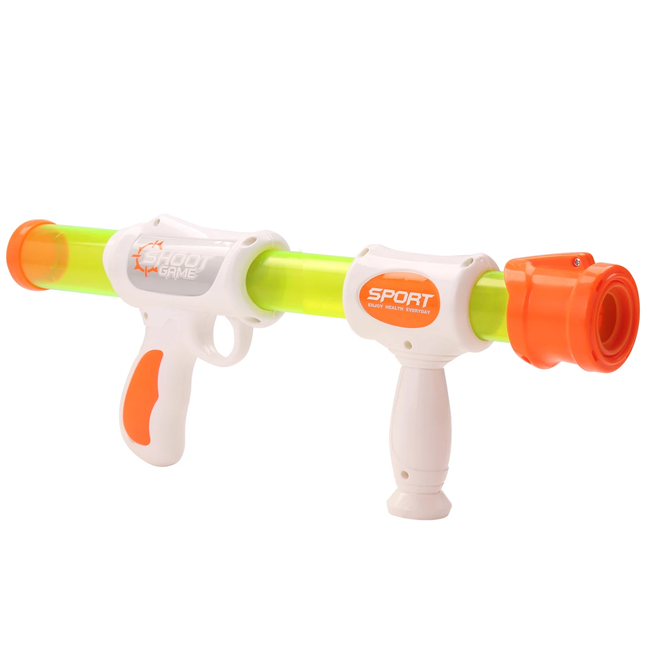 Double-Gun Foam Atomic Pump Action Air Popper for Child Birthday Christmas Gifts 