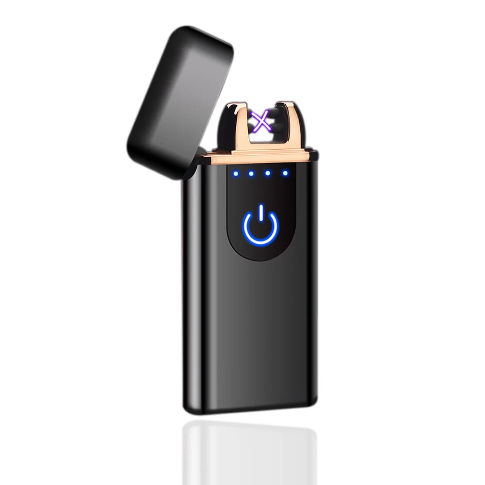 New kind fingerprint sensor usb lighter,electronic lighter, double arc lighter cigarette lighter wholesale JL310