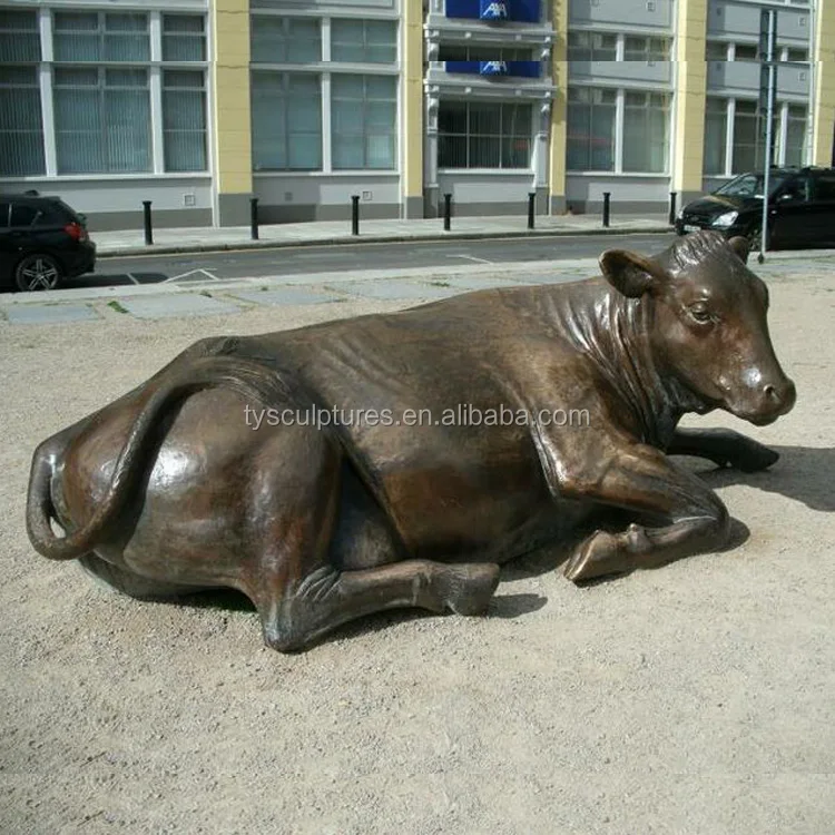 Hot Sale Garden Decor Life Size Metal Bronze Cattle Cow Sculpture Buy