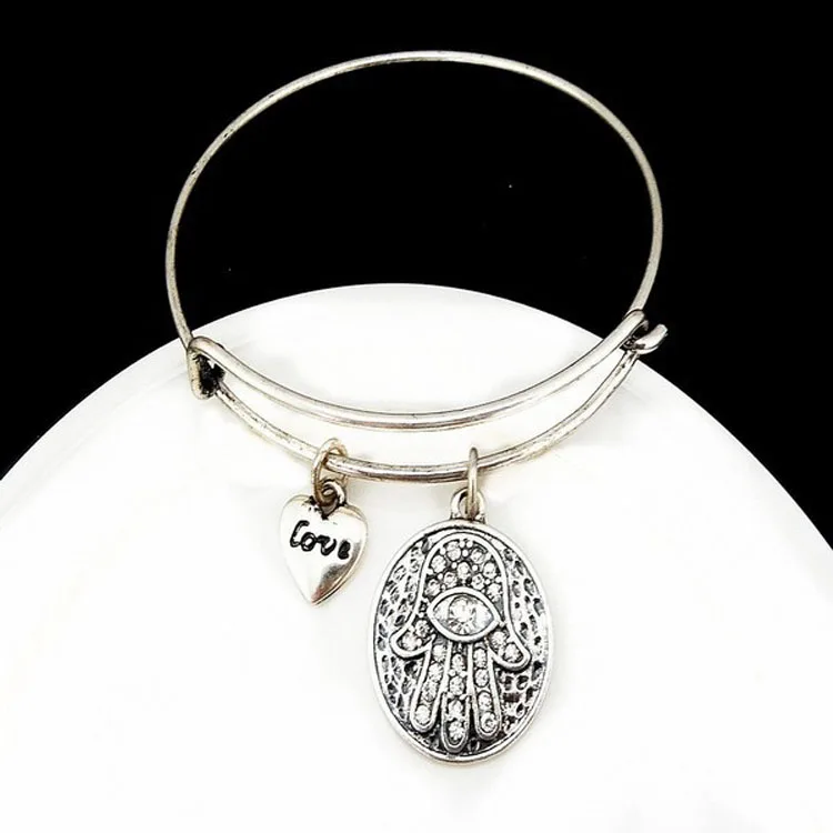 工場ディレクトリ女性のための有名なブランドのジュエリー女の子カスタム手作りdiyハムサ手拡張可能なワイヤーバングルブレスレット Buy 手作り Diy 拡張可能なワイヤーバングルブレスレット ハムサの手拡張可能なワイヤーバングルブレスレット 拡張可能なワイヤー