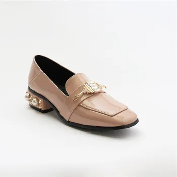 ladies flat patent shoes