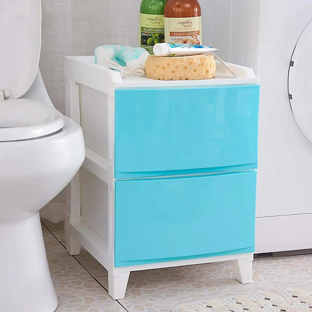 WJ Drawers Drawer Storage Trolley, Monochrome Mobile Storage Trolley Home,Office & Salon (Color : B)