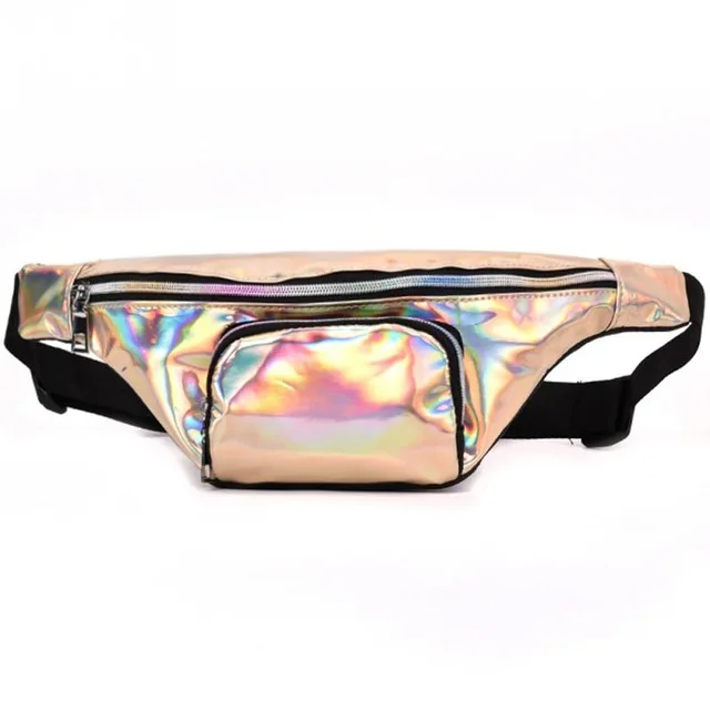 Voyage Bum Sac Argent Ceinture Fanny Pack Vacances Festival Argent Portefeuille Pochette