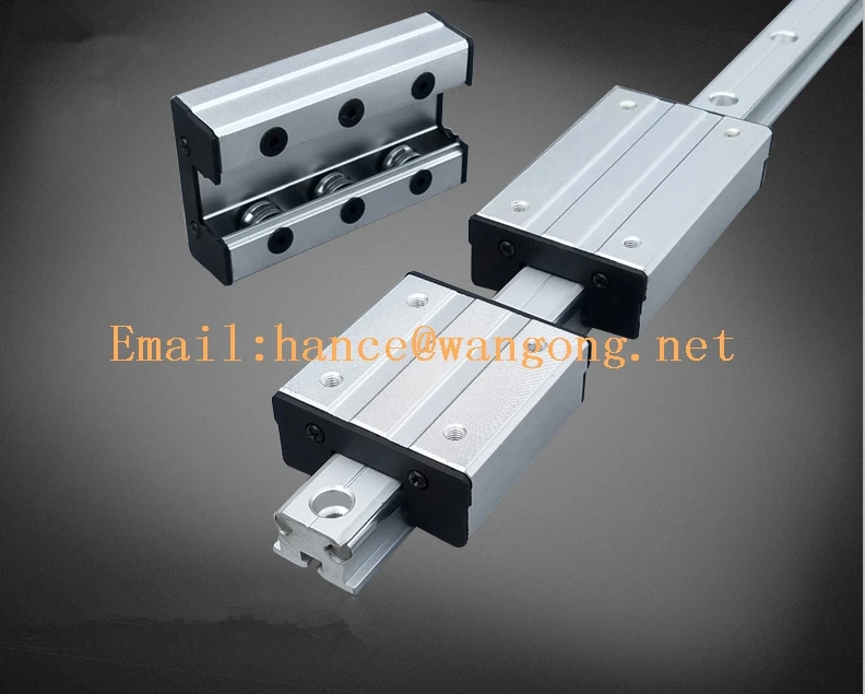 1 PCS Linear Slide Block Bearings LGD8-100L-4UU Four Roller Skating Block Without Double Axis Roller Linear Guide