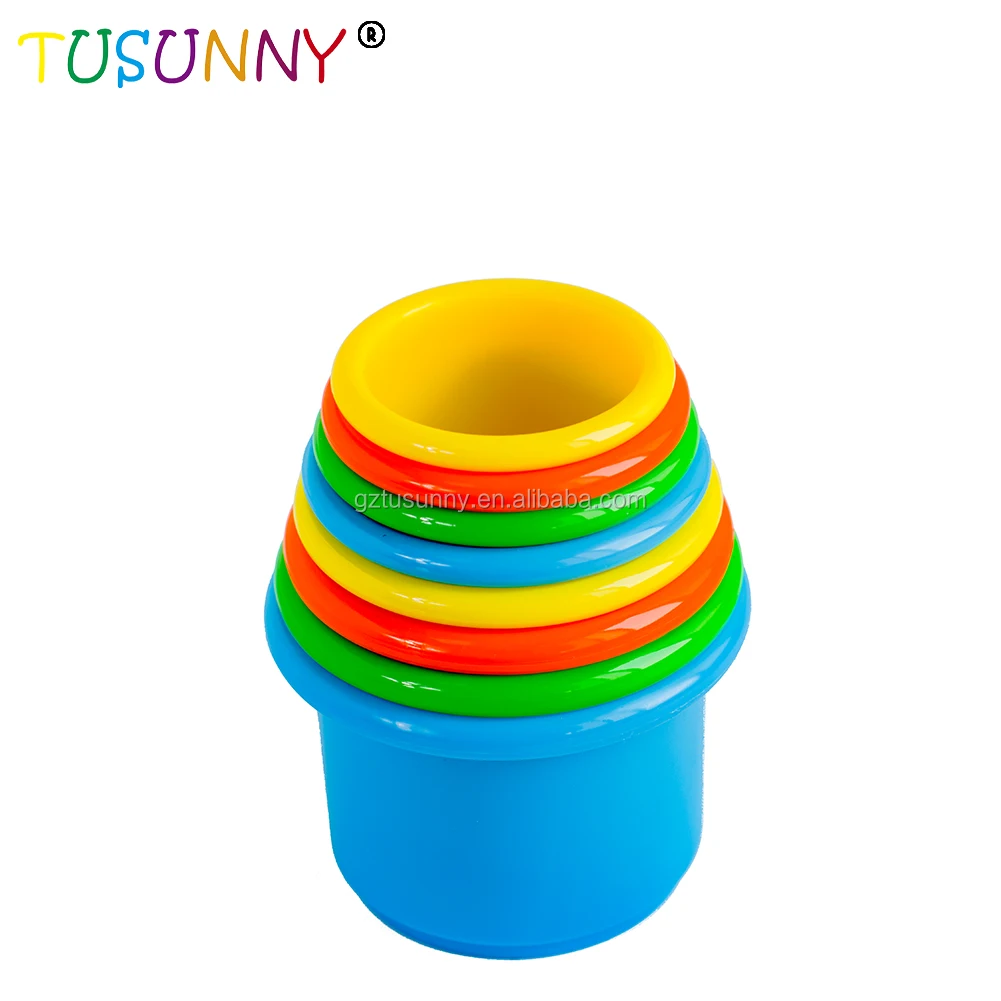 Colorful Baby Stack Up Cups Educational Plastic Stacking Cup Toys Buy Stacking Cup Toys