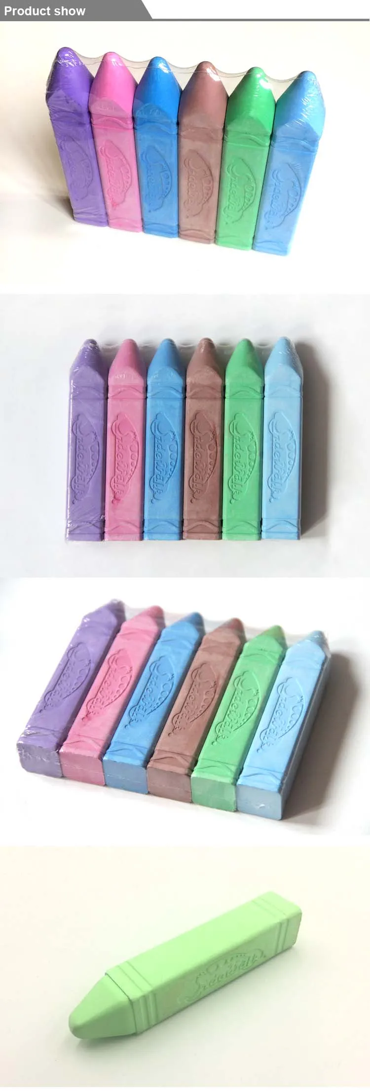 Manufacturer Wholesale Dustless White/color Chalk,Jumbo Big Chalk,School Chalk Buy School