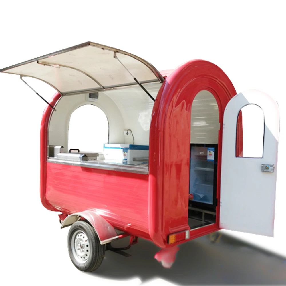 2016 European Standard Soup Food Trailer With Wheels / Towable