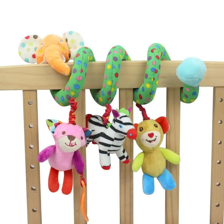 Pram Crib Baby Rattles Cotton Toys Hanging Soft Plush Animal Toys Gifts T 