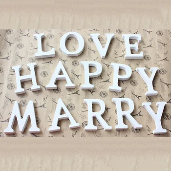 A Z Wooden Wood Letters Alphabet Word Free Standing Wedding Party