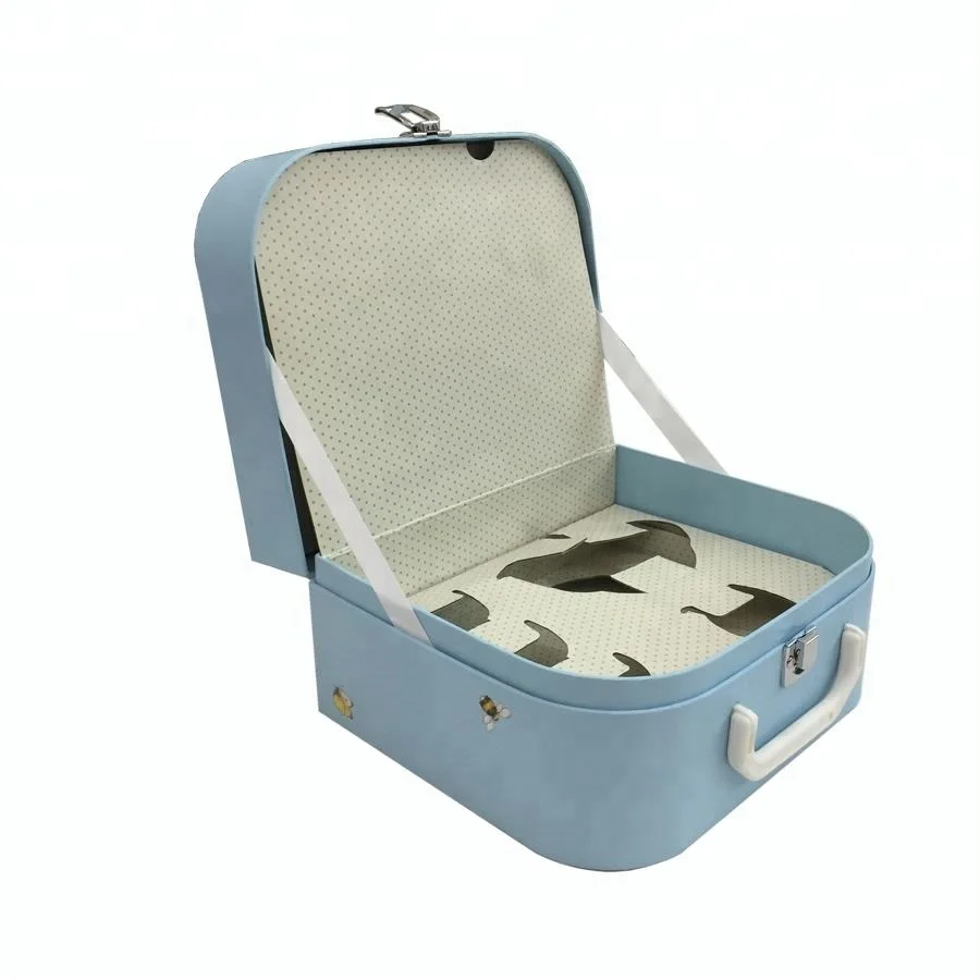 Cardboard Suitcase Box With Lock And Handle Buy Decorative Suitcase