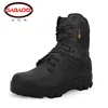 2017 factory cheap price leather tactical military combat army ankle boots hiking shoes for men