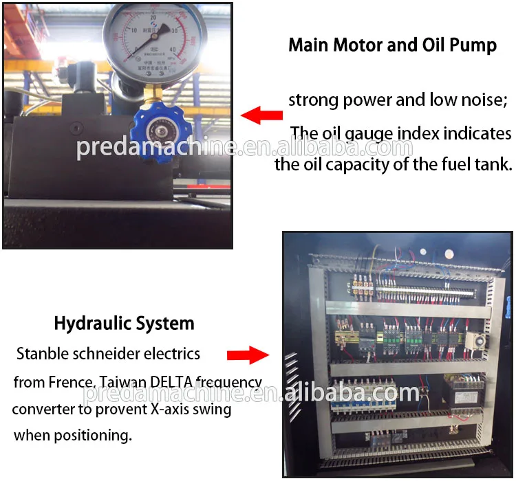 New condition CNC control hydraulic shearing machine for 6mm 8mm plate