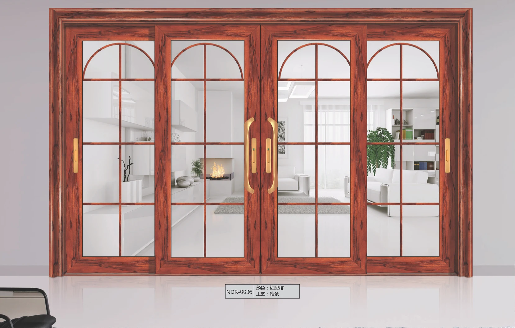 Fashion Beautiful Uk Philippine Aluminum Frame Double Glass