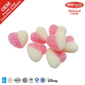 sour heart shaped gummy