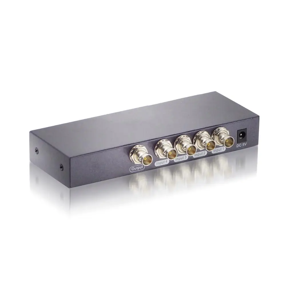 Sdi Switcher 4x1 4 Port Switch Splitter Converter 3g Full Hd Sd-sdi Fhd ...