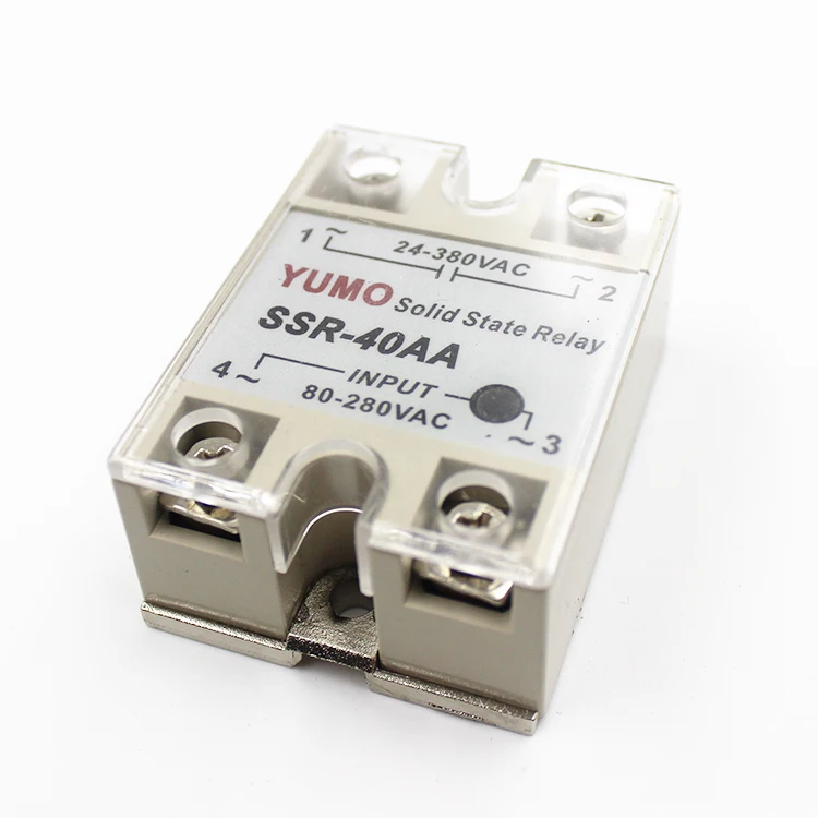 Ssr-40aa Fotek Type Control Voltage 80-250vac 40a Ac To Ac Solid State ...