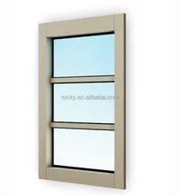 ציפוי אבקה לבן אלומיניום אנכי הזזה אבנט Windows