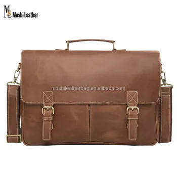 mens leather laptop messenger bag